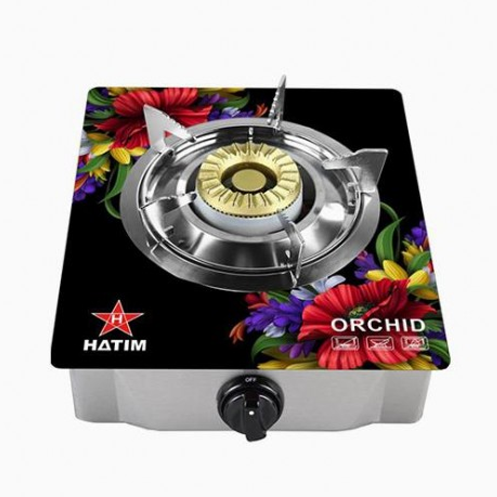 Hatim Single Burner Auto Gas Stove - Orchid