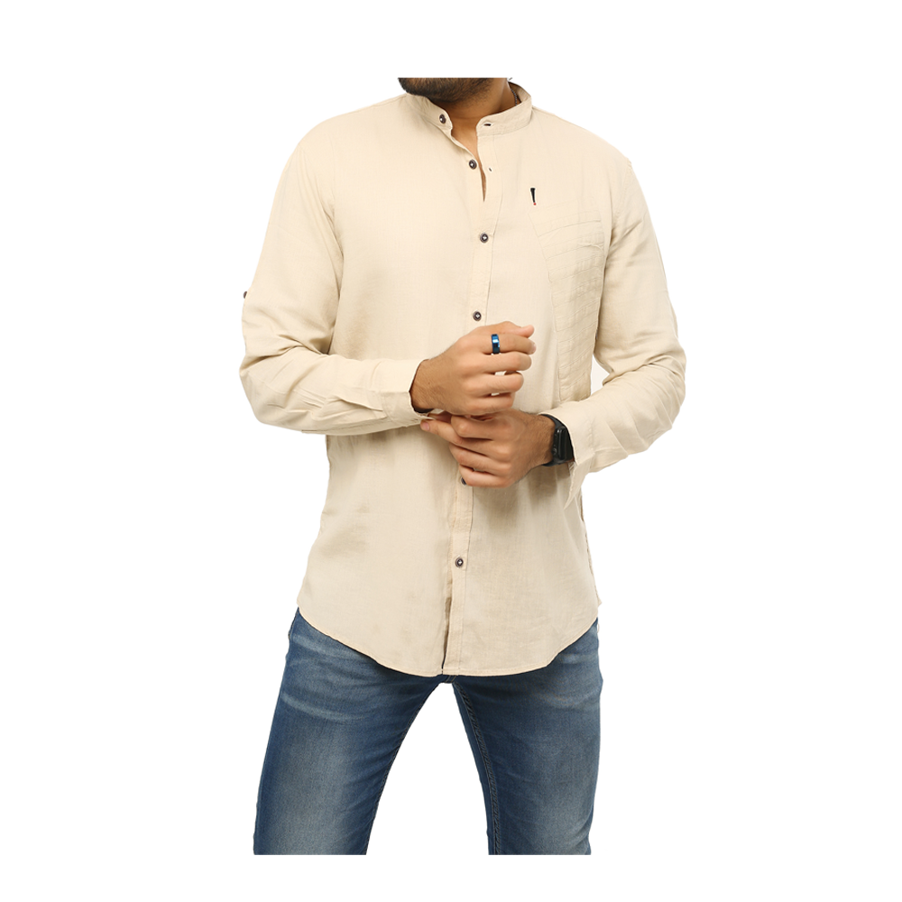 Bang Cotton  Full Sleeve Casual Shirt For Men - Off White