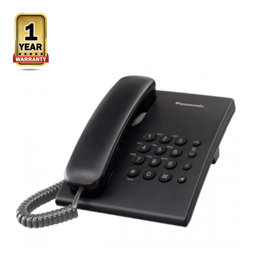 Panasonic KX-TS500MX Single Line Corded Telephone - Black 