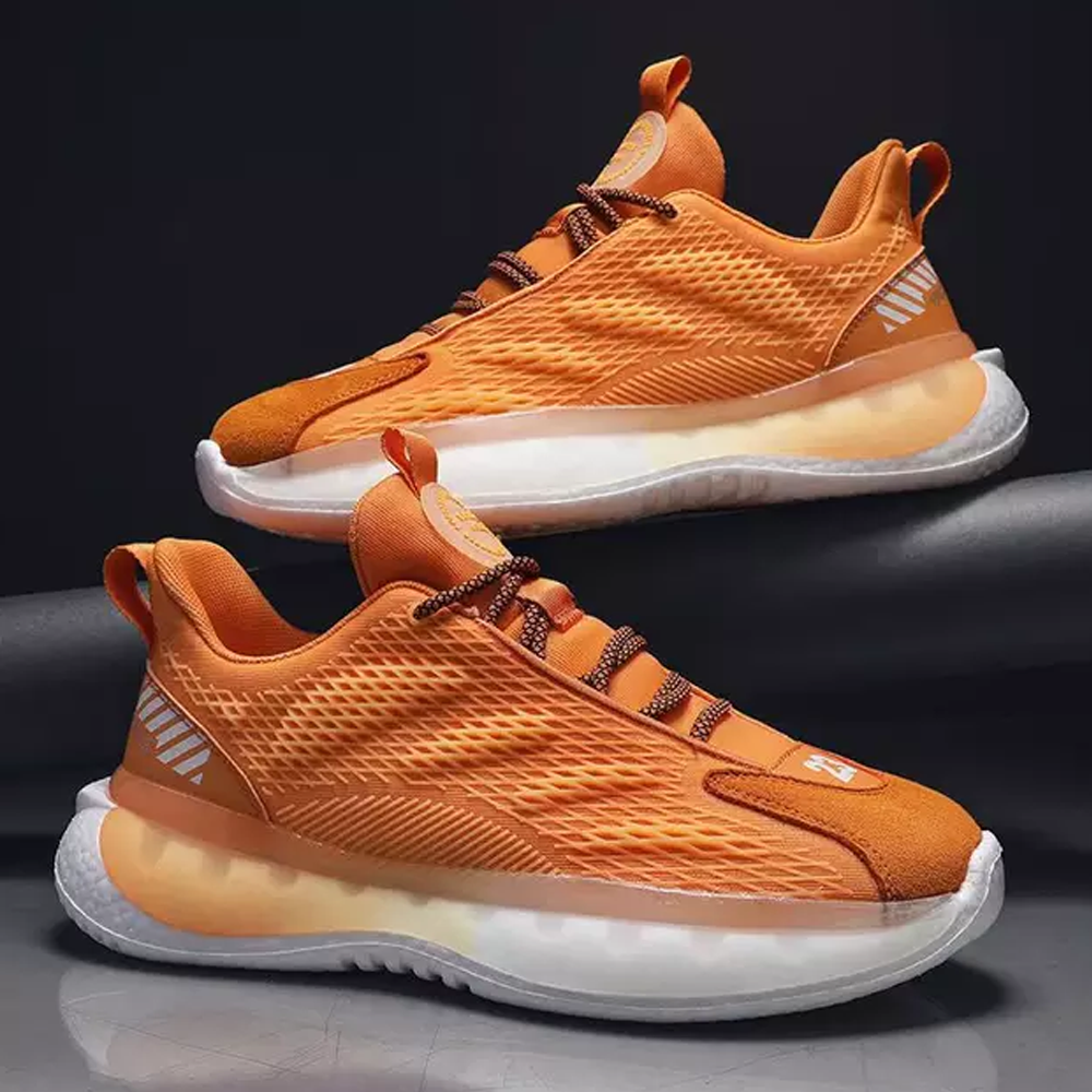 Mesh Sneakers For Men - Orange - SZ-7