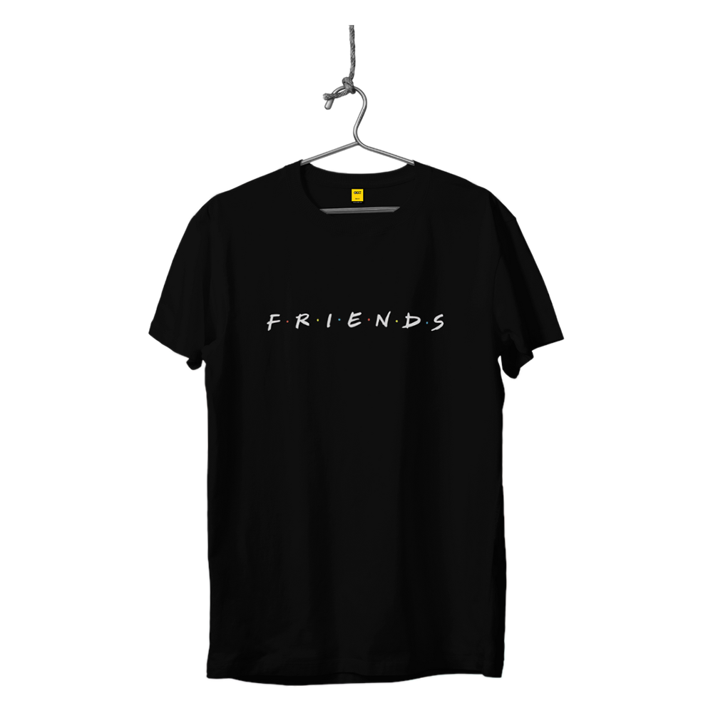 Cotton Half Sleeve T Shirt For Men - Friends