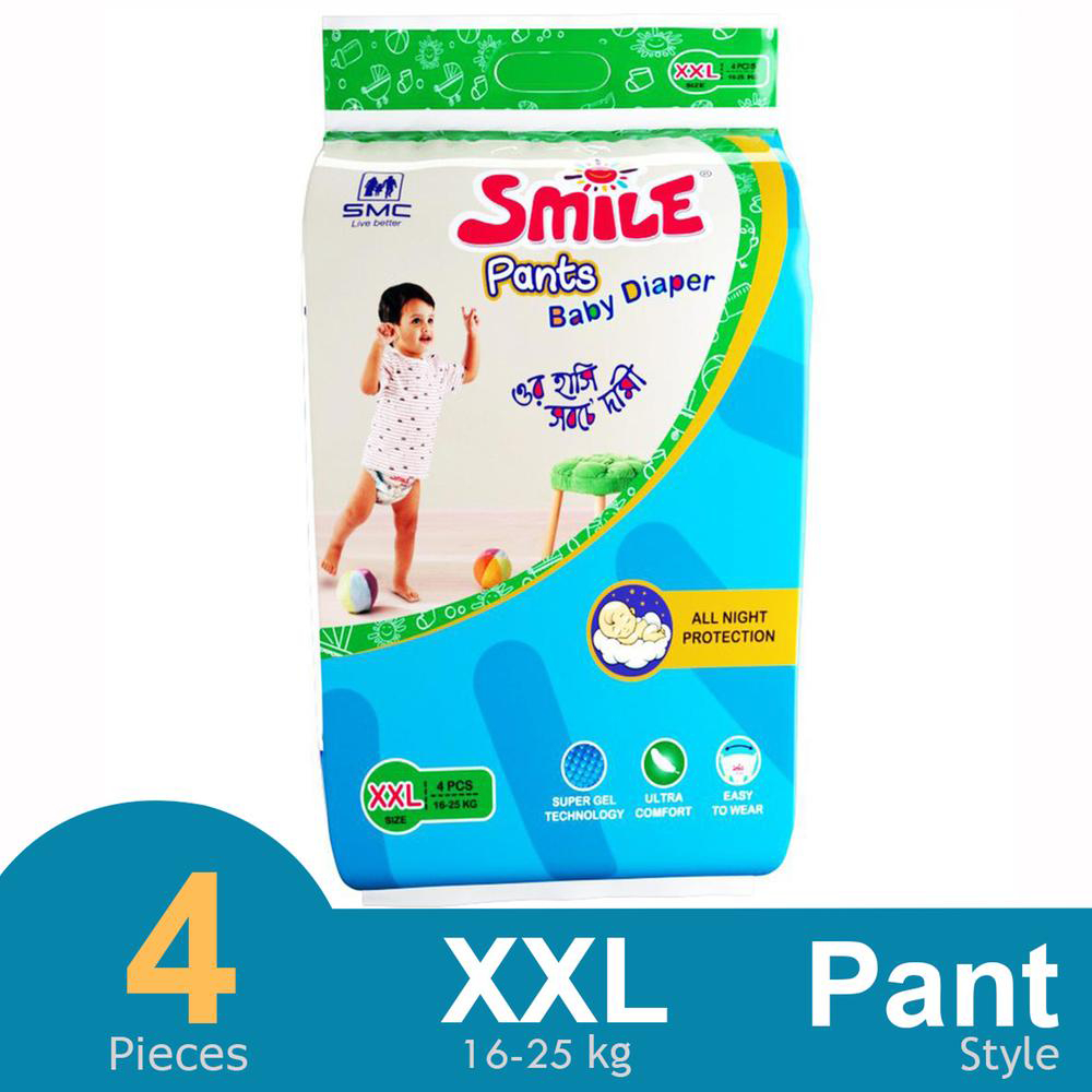 SMC Smile Pant System Baby Diaper - XXL - 16-25kg - 4Pcs