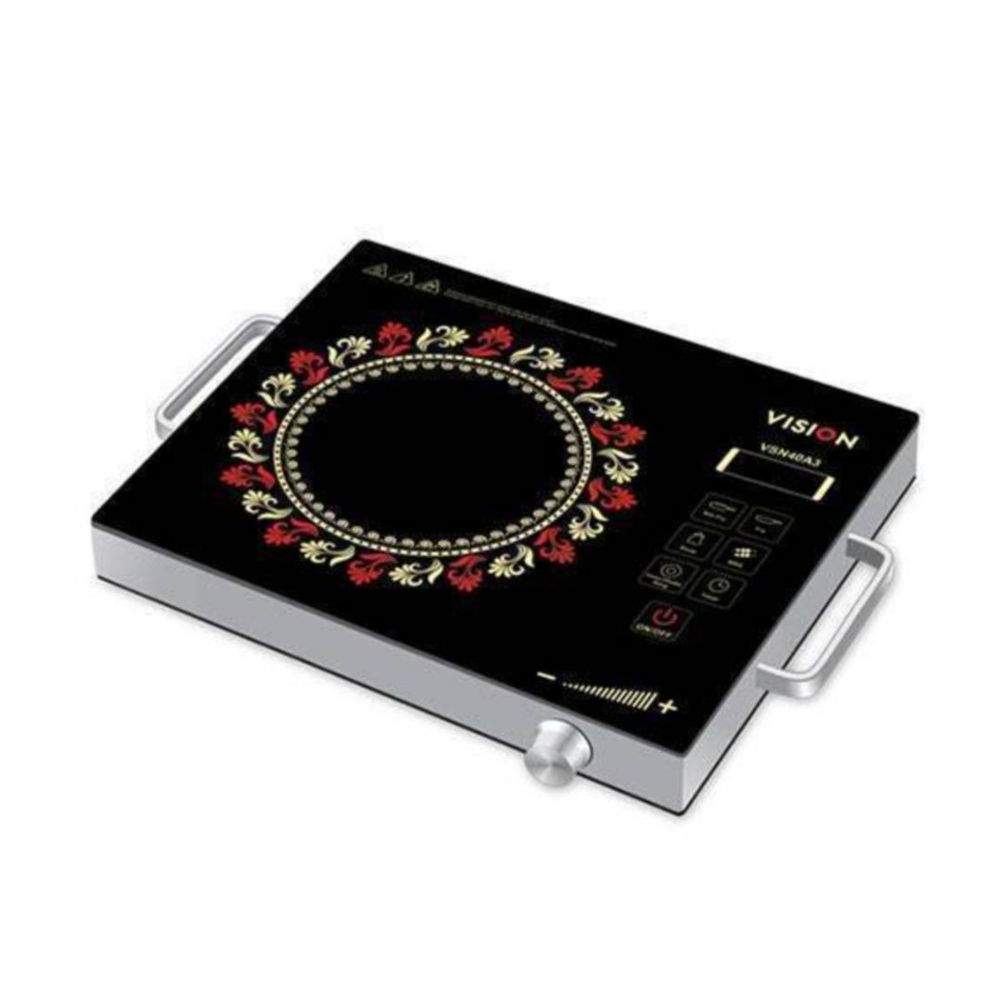 Vision 40A3 Infrared Induction Cooker - Silver and Black