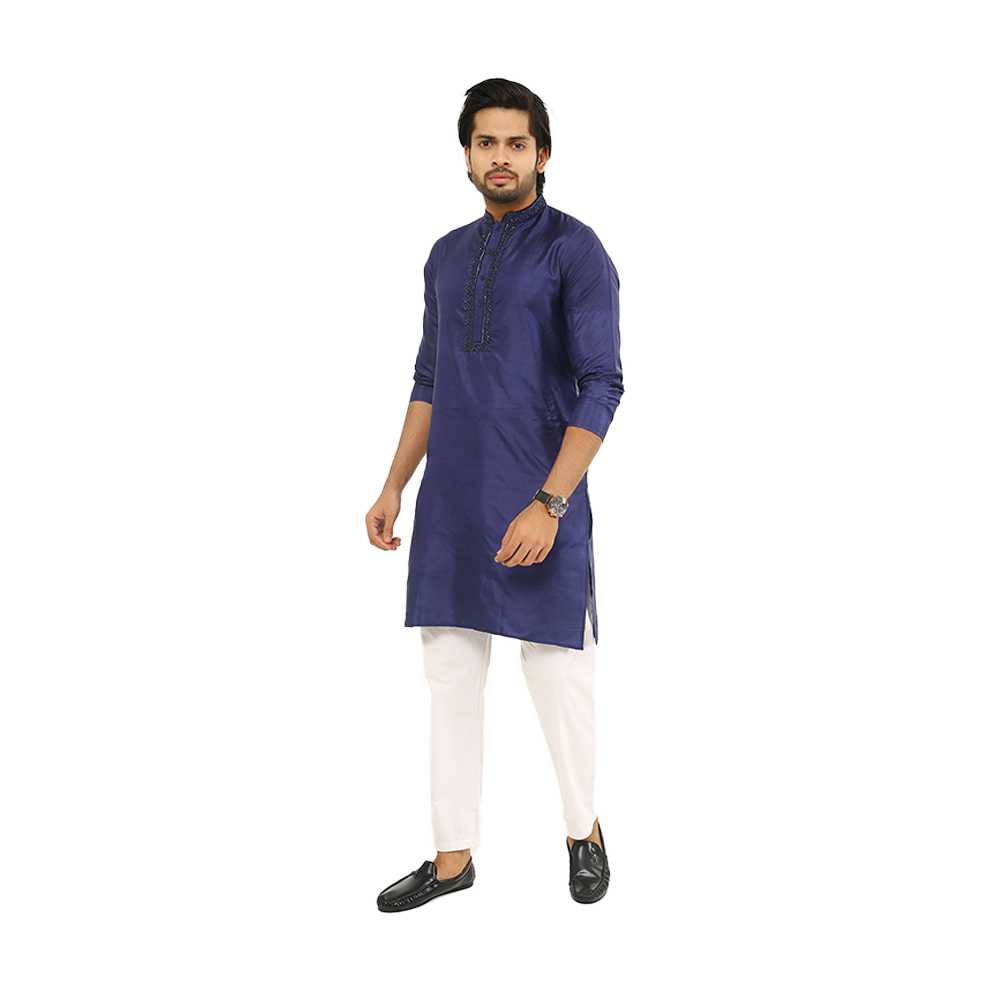 Volantes Cotton Semi Long Panjabi For Men - MP0174 ZH217022
