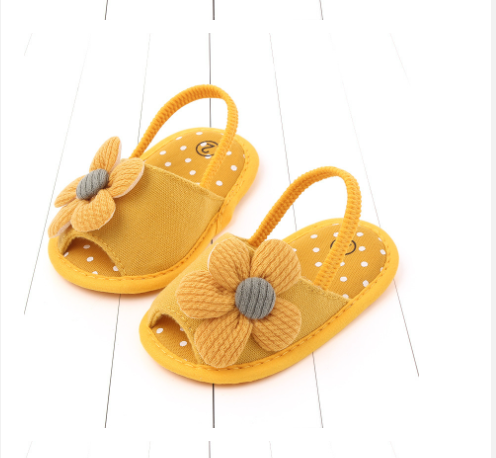 Armandy Cotton Baby Girl Shoe - Yellow