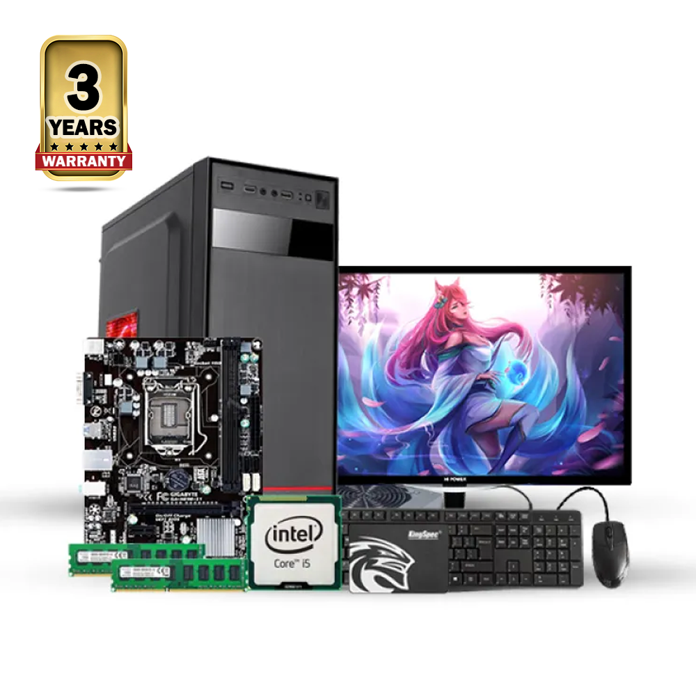 Intel Core i5 4th Generation - 8GB RAM - 128GB SSD - 17 Inch LED Monitor - Full Desktop Computer - Black - bgwi-008