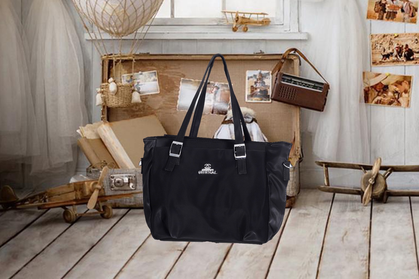 Leather Ladies Bag For Women - Black - RL-20