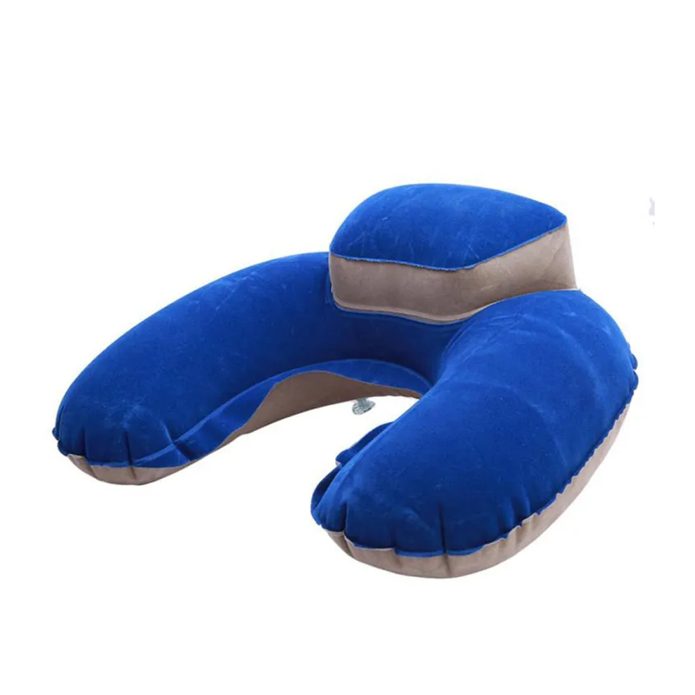PVC Traveling Pillow With Eye Mask Ear Plugs and Pouch