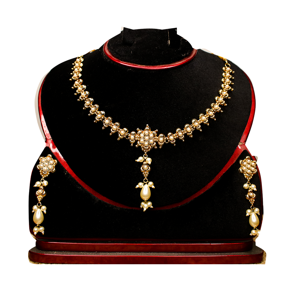 Alloy Necklace Set for Women - N34 - Golden