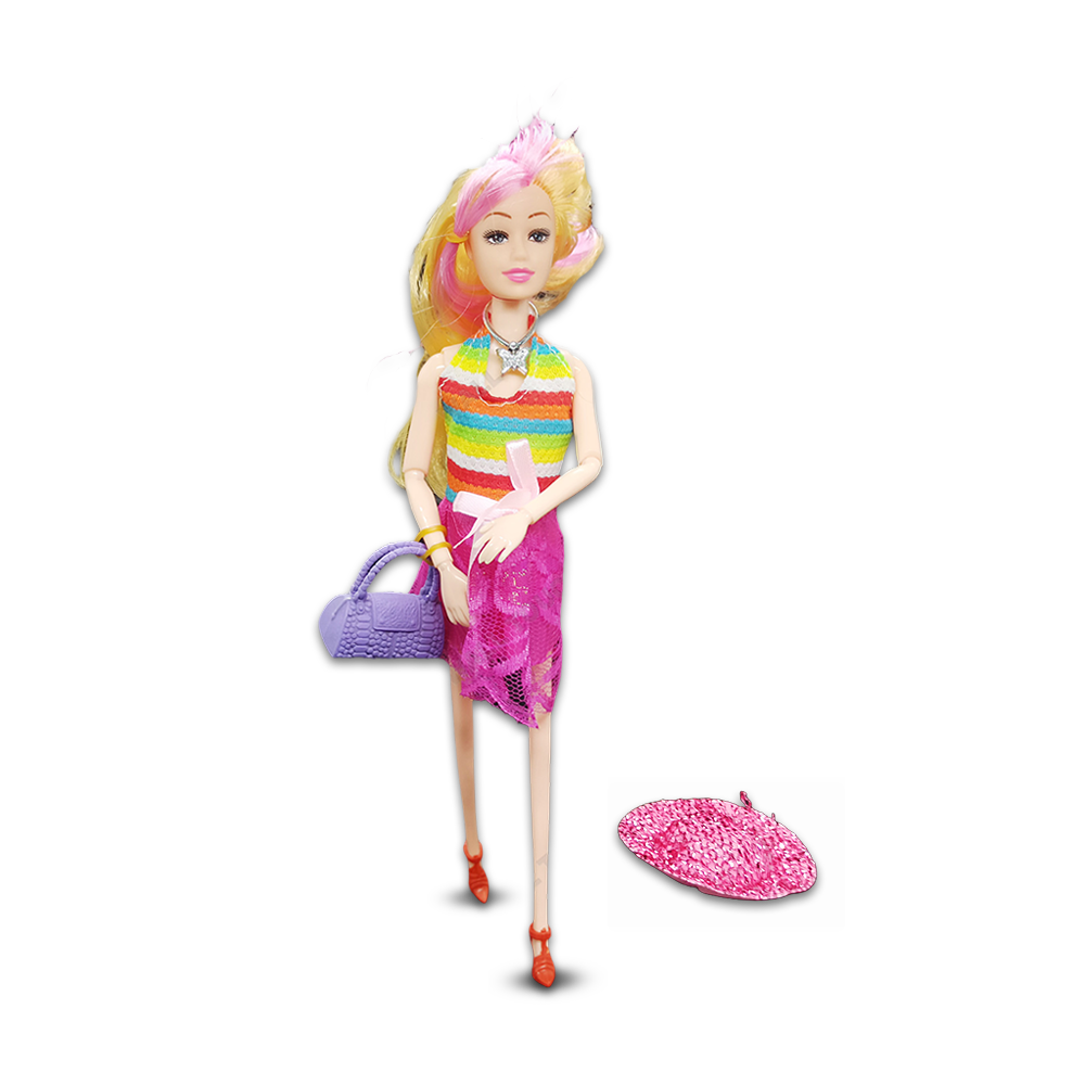Beauty Fashion Show Style Wonderful Barbie Doll Toy - Rainbow - 173450860