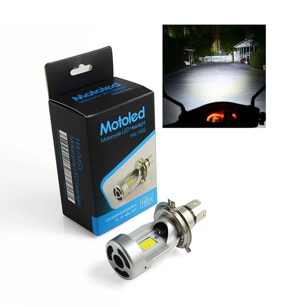 Motoled H4 LED Headlight For Motorcycle Bike Scooter - 327975106