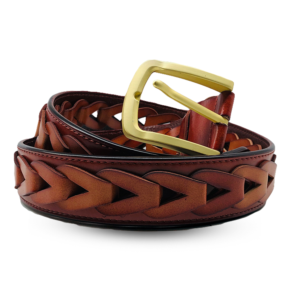 Leather Belt for Men - Brown