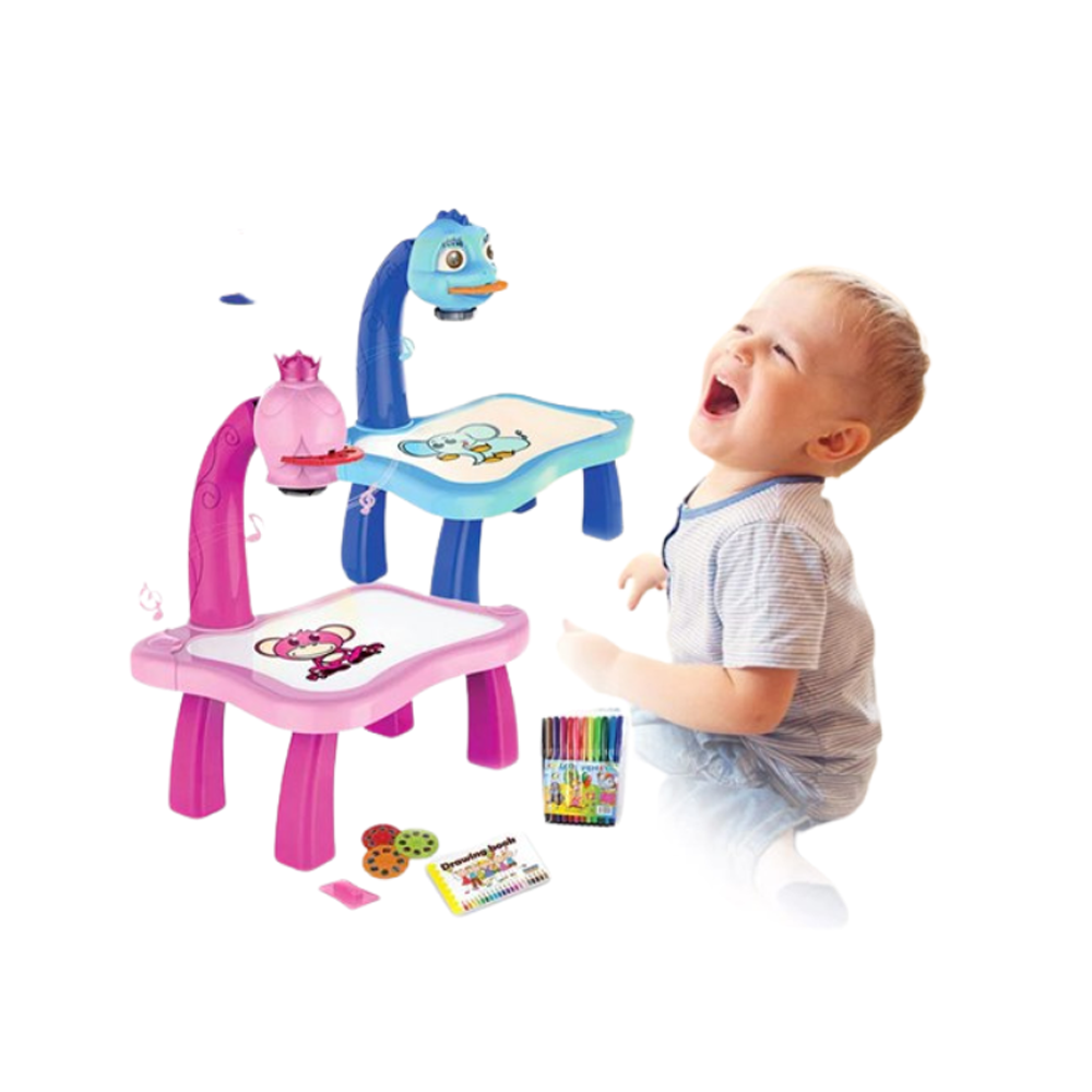 Frozen Theme 3 In 1 Kids Painting Drawing Activity Kit Screen Projector  Table - 152944632