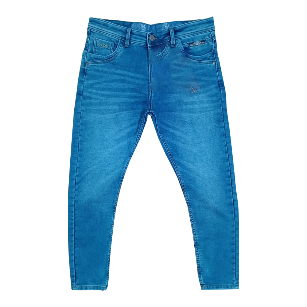 Knit Denim Jeans Pant for Men - Blue