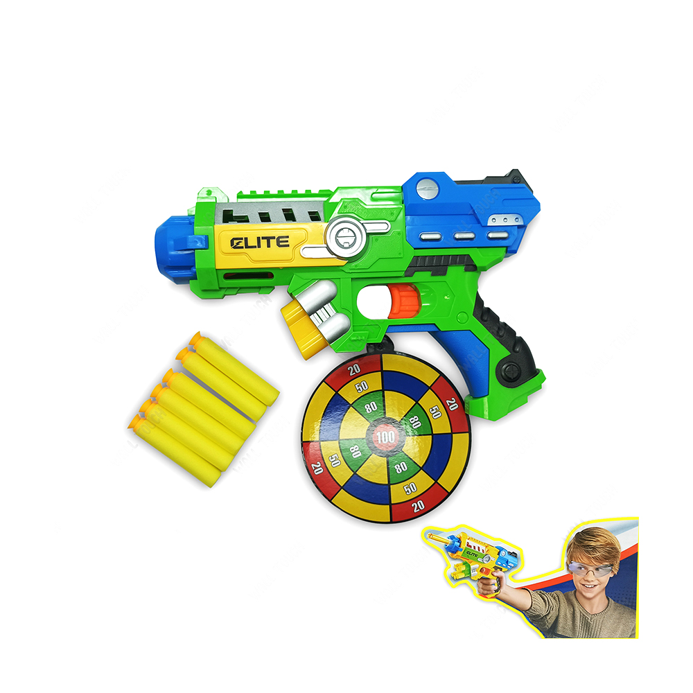 Arms Fighter Fires Foam Shooter Plastic Soft Bullet Blaster Toy Nub Gun - 190754055