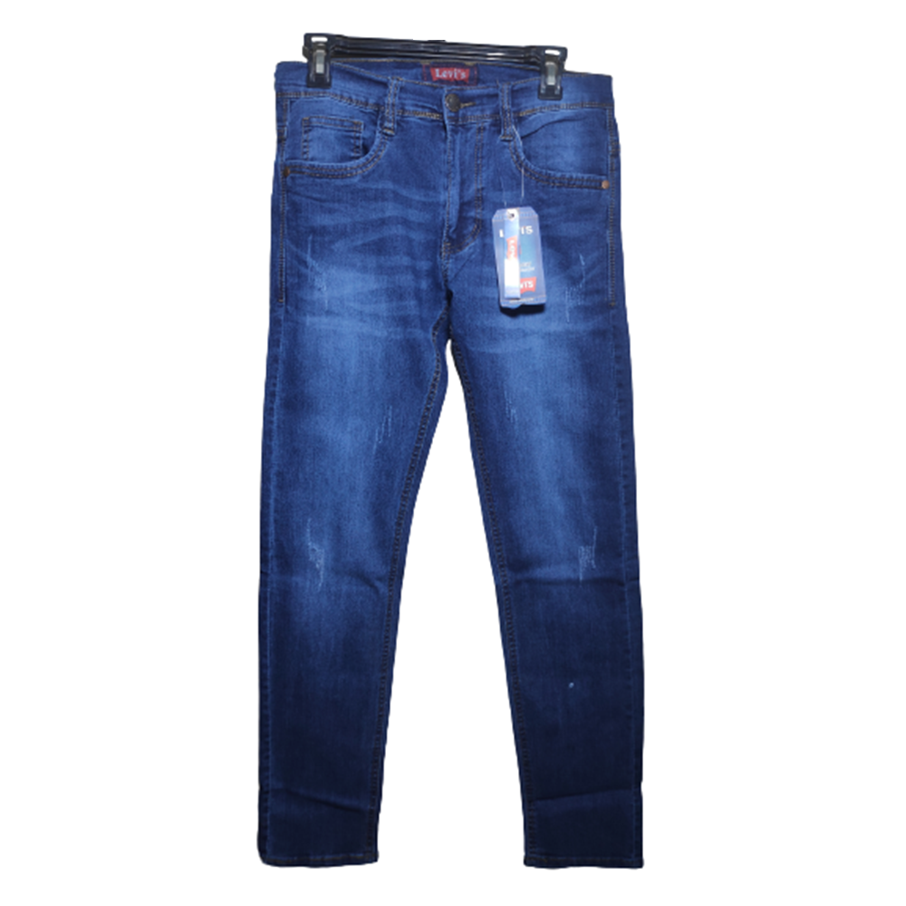 Denim Straight Fit Jeans For Men - Blue - JR-1504