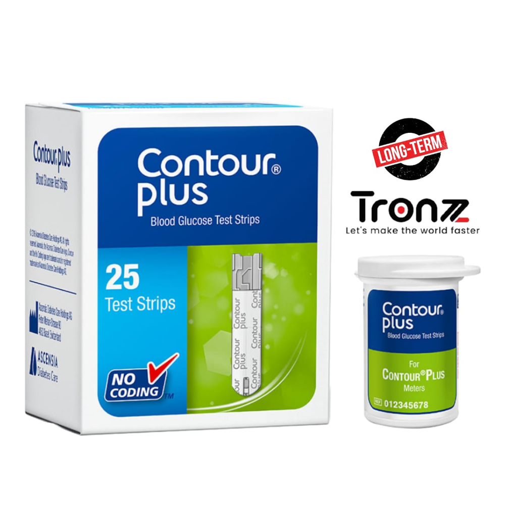 Contour Plus Blood Glucose Test Strip - 25pcs