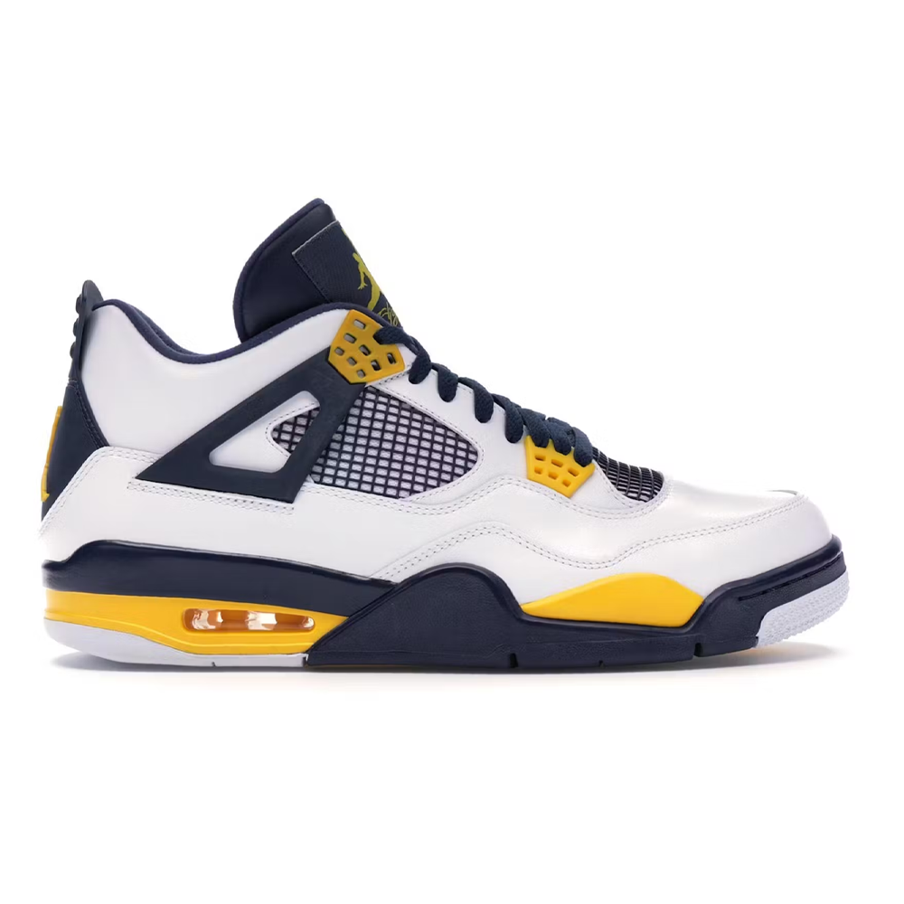 Jordan 4 OEM Grade Sneakers for Men - White and Black