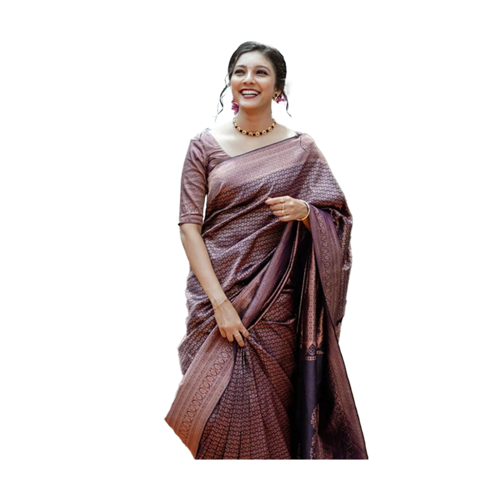 Proud PL-SE00029 Pure Soft Silk Saree For Women - Maroon