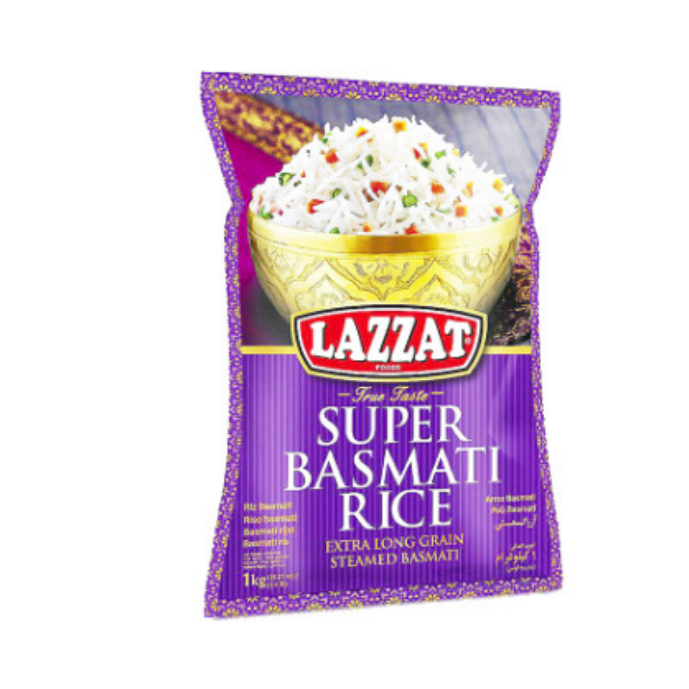 Lazzat Super Basmati Rice - 1Kg