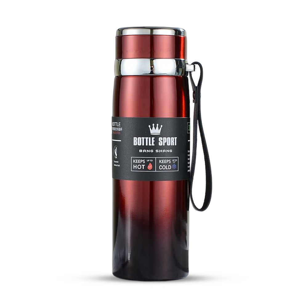 Thermos Stainless Steel Tumbler Insulated Water Bottle - 500 ml - Red