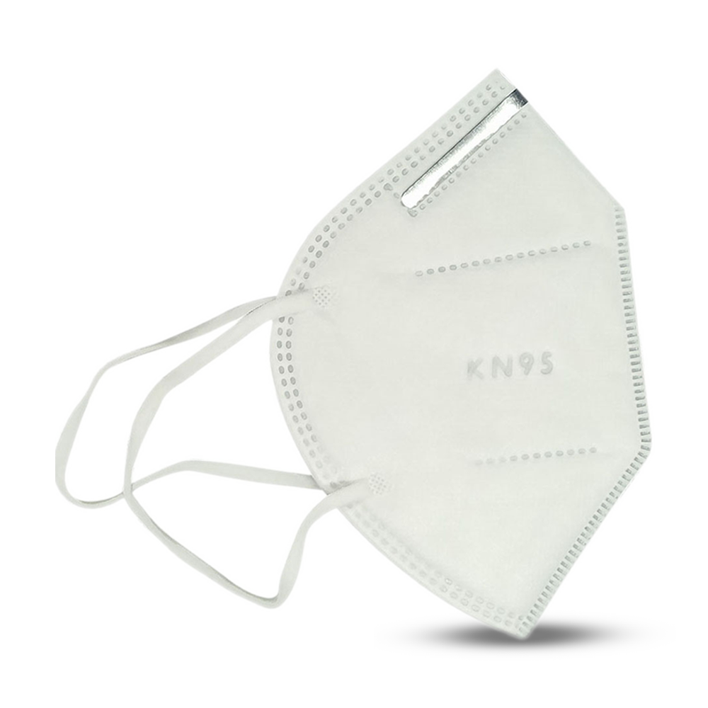 KN-95 Protective Mask With Steel And Outside PVC Nose Clip - White - 132826107