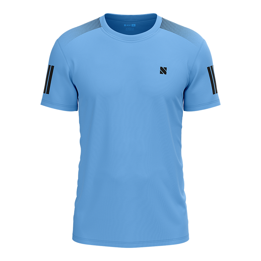 Nexf Mesh Half Sleeve Jersey T-Shirt for Men - Sky Blue - NEXF05