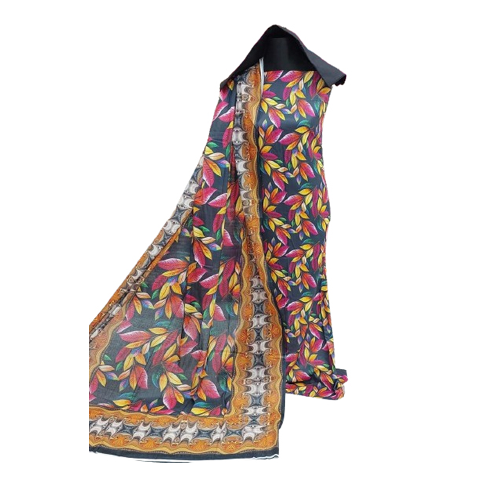 Unstiched Cotton Embroidery Salwar Kameez for Women - Multicolor - 3A-R8 