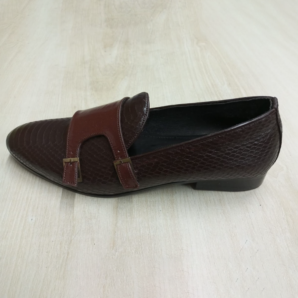PU Leather Loafer Shoes for Men - Chocolate - L003