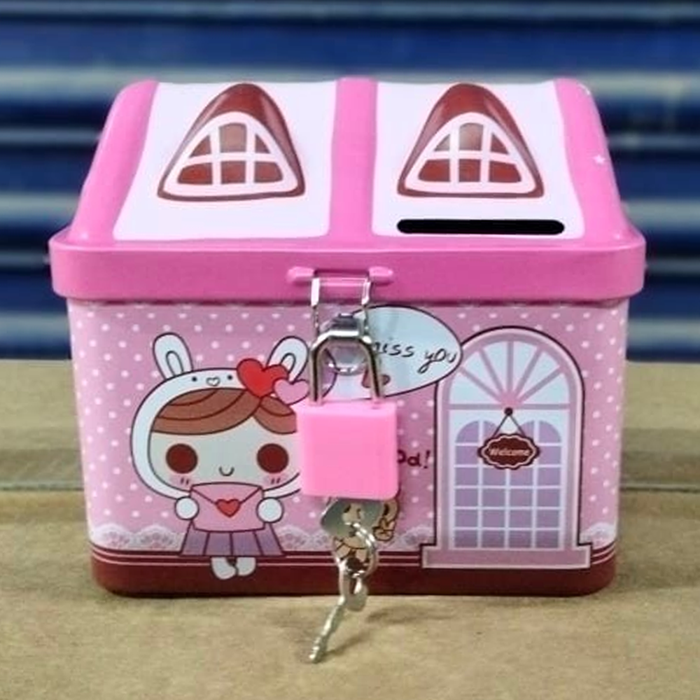 Saving Money House Toy For Baby - Pink
