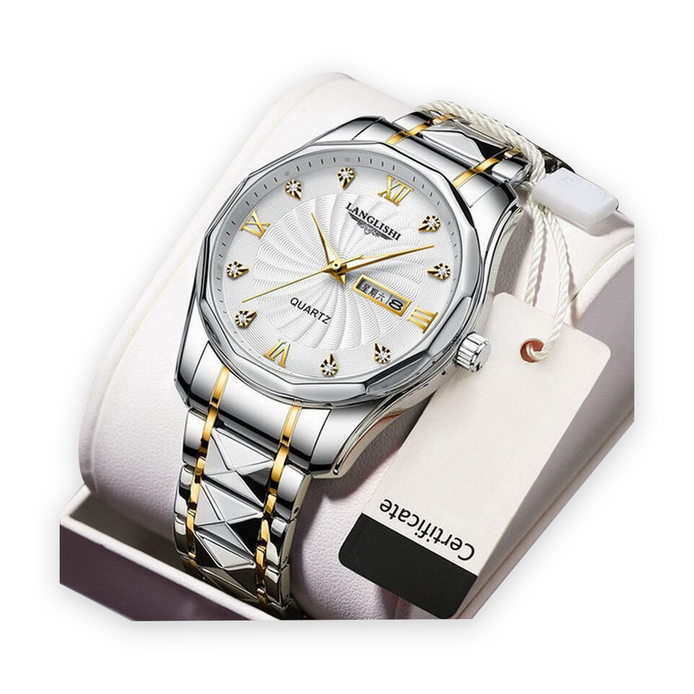 POEDAGAR 839 Stainless Steel Watche for Men Ash