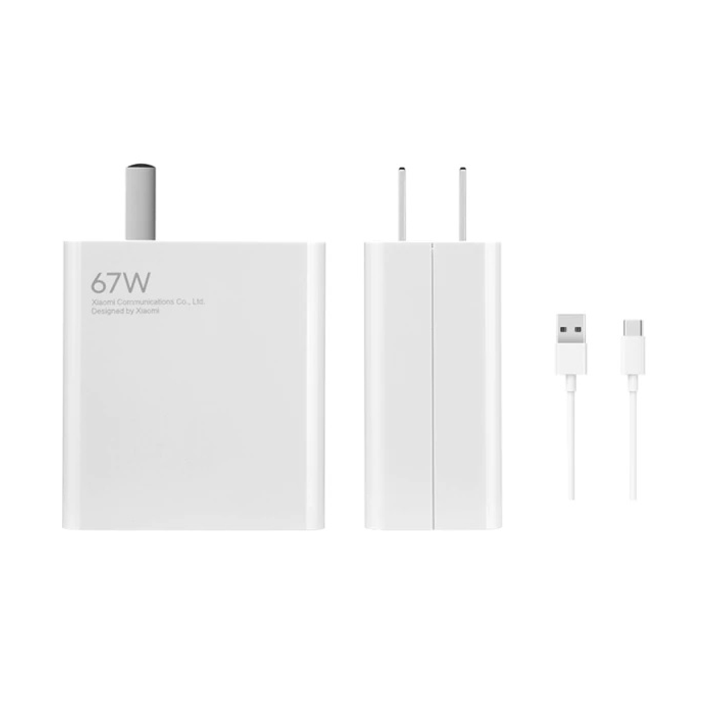 Xiaomi 67W USB Fast Charger and Type C Cable Set - White