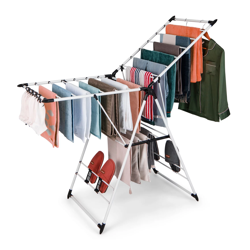 Stainless Steel Clothes Drying Rack - Silver