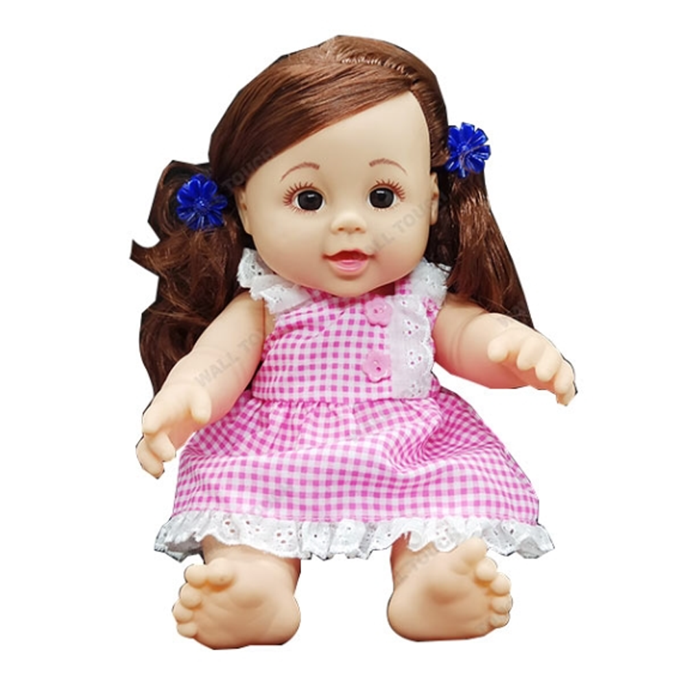 Buy Kid's Cute Looking Smiling Doll Toy Pink Online