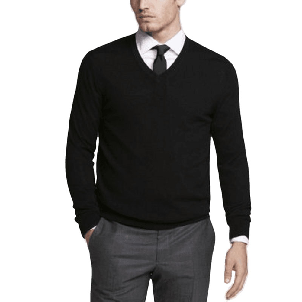 V collar outlet sweater