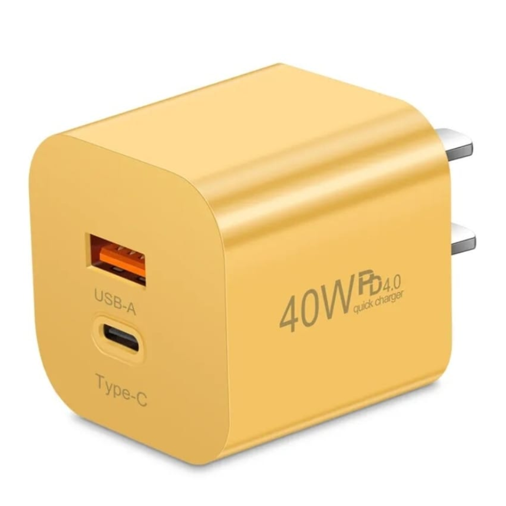 Universal Quick Charger Adapter - 40W - Brown