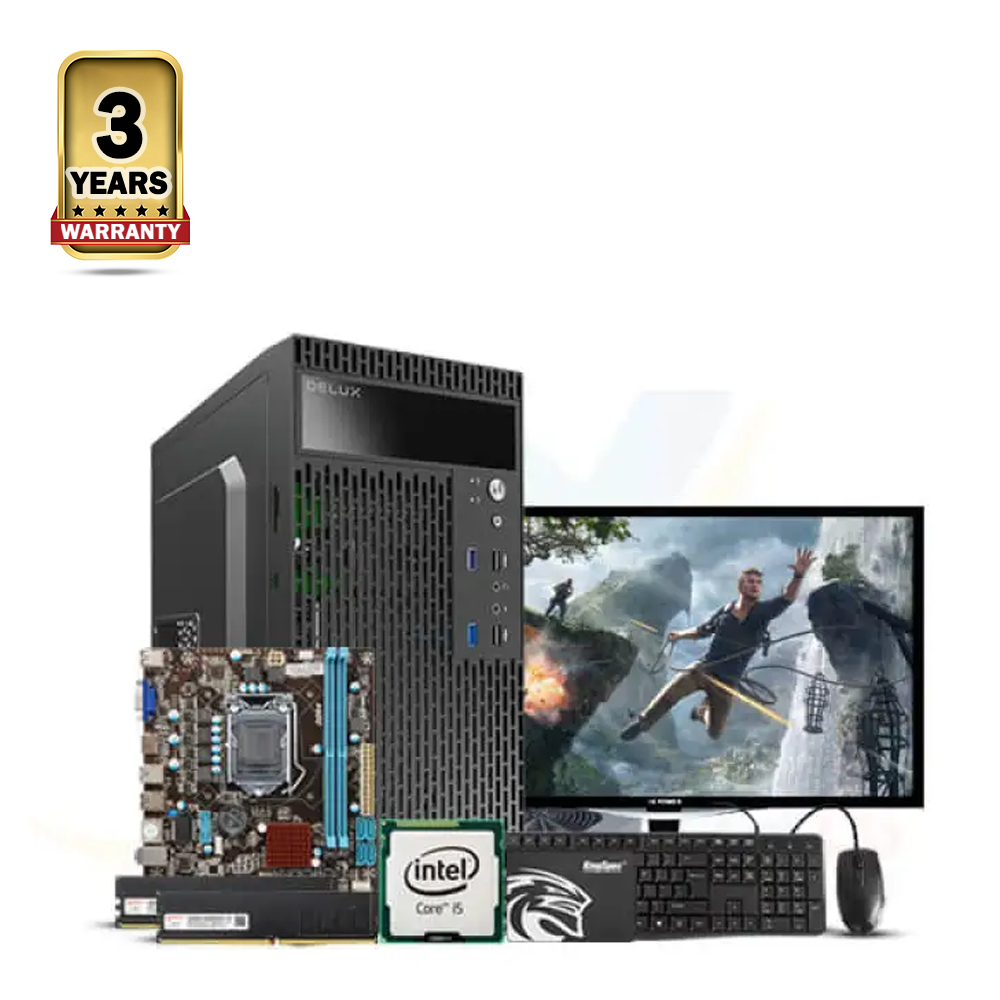 Intel Core i5 4th Generation - 16GB Ram -128GB SSD - 19 Inch HD Monitor - Windows 10 - Full Desktop Computer - Black - EVL-4014