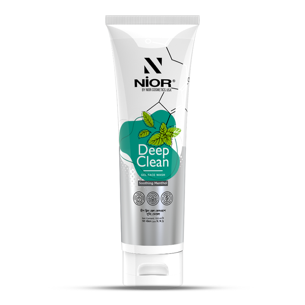 Nior Deep Clean Gel Face Wash - 100ml - Menthol
