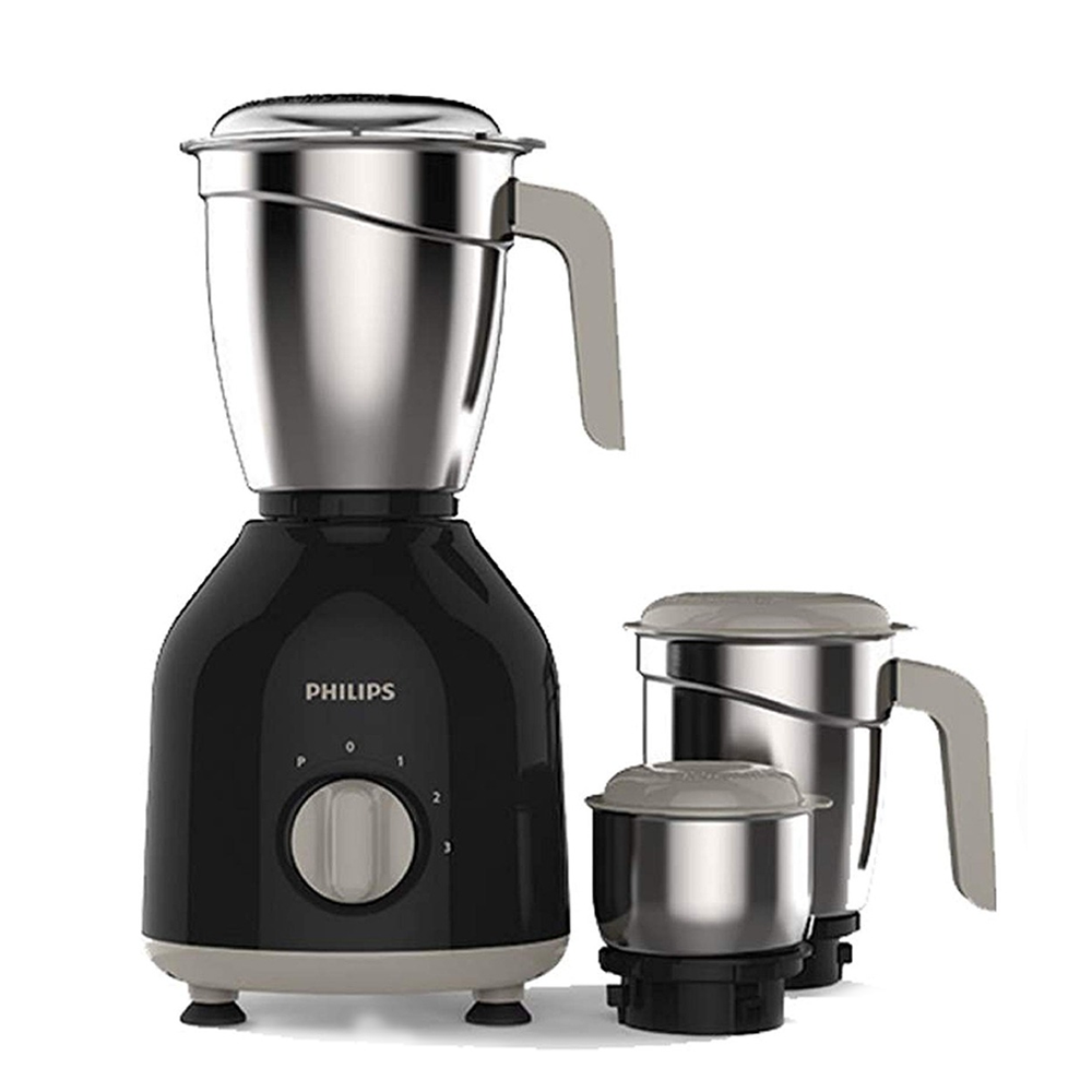 Philips HL7756 3 In 1 Mixer Grinder 750W - Silver and Black