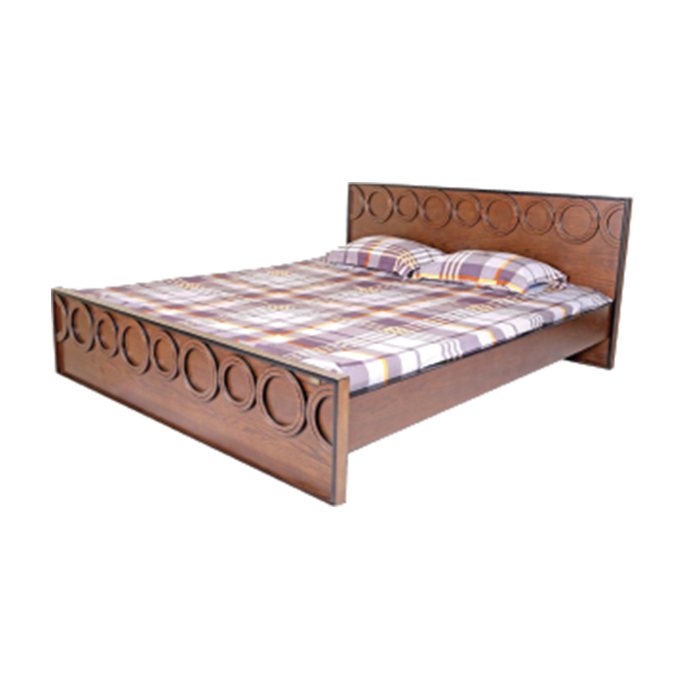 ZN -BD -38 Solid Wood Ring Bed - 5’X7’ - Antique