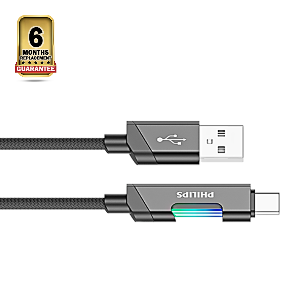 PHILIPS DLC5021AB A to Type-C Cable - 1M - Multicolor