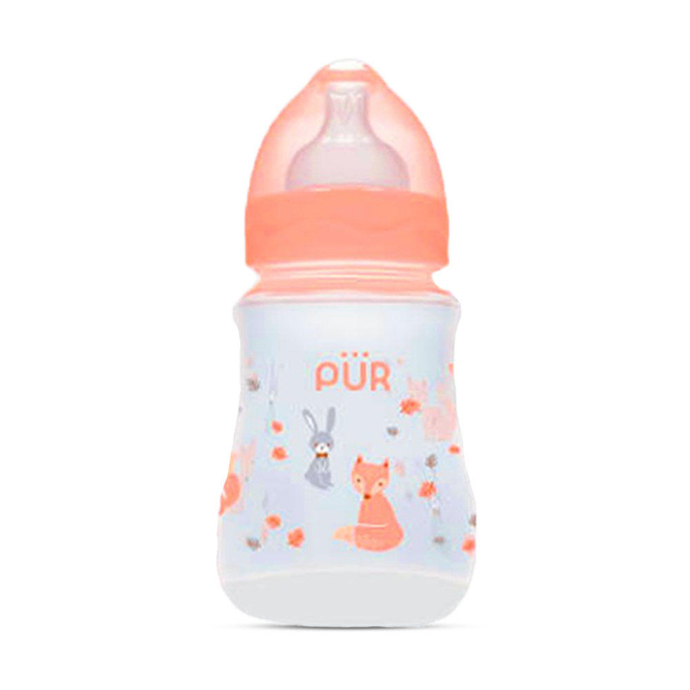 Pur Feeding Bottle - 240ml - Orange - 9022