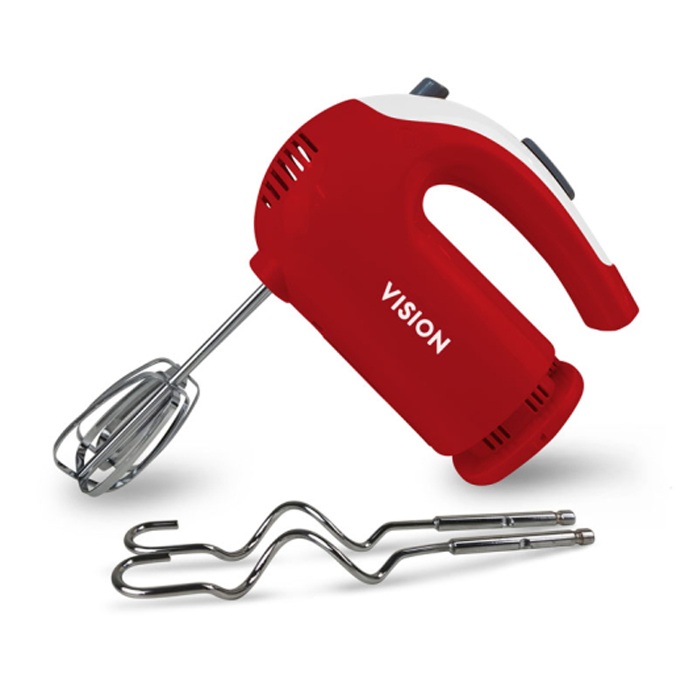 VISION VIS-HM-003 - Electric Hand Mixer - 250W - Red
