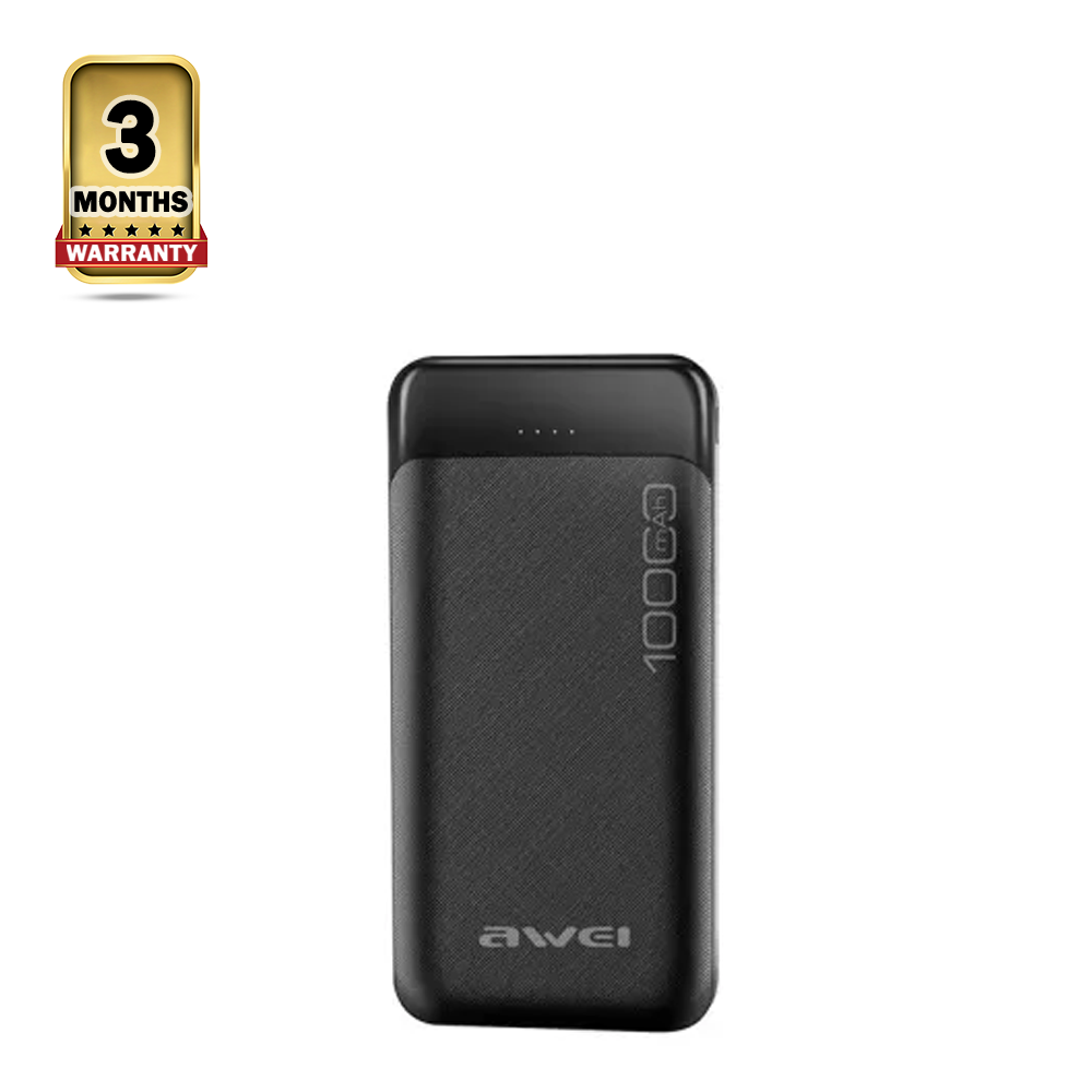 Awei P37K Fast Charging Power Bank - 10000mAh - Black