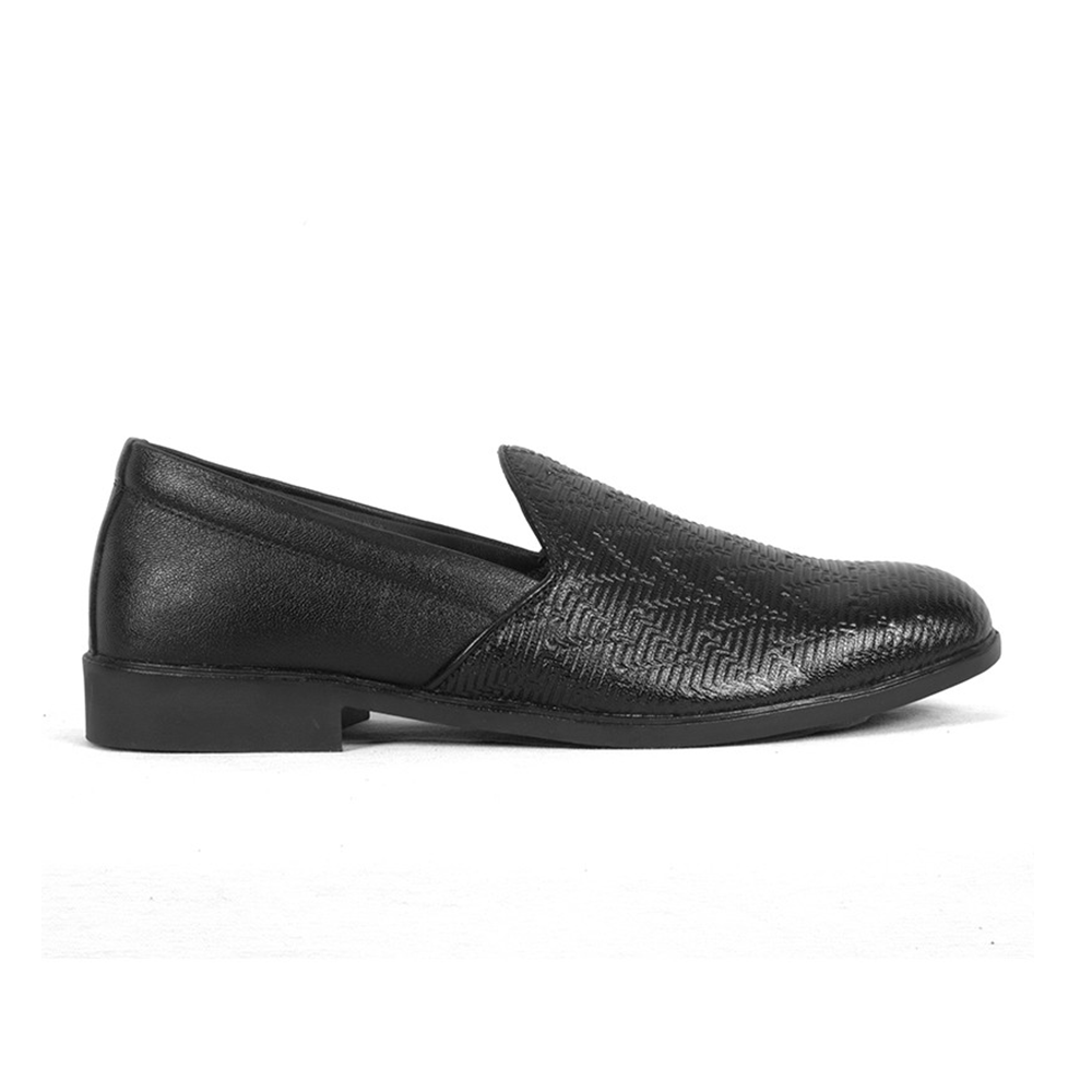 SSB Leather Tassel Shoes For Men - Black - SB-S421