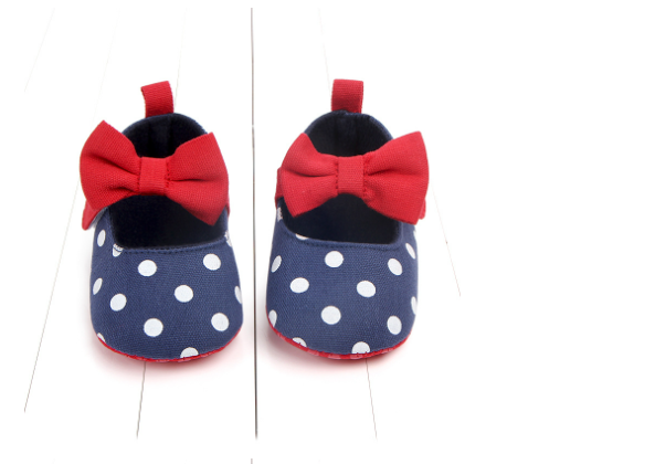 Armandy Cotton Baby Girl Shoe - Navy Blue 