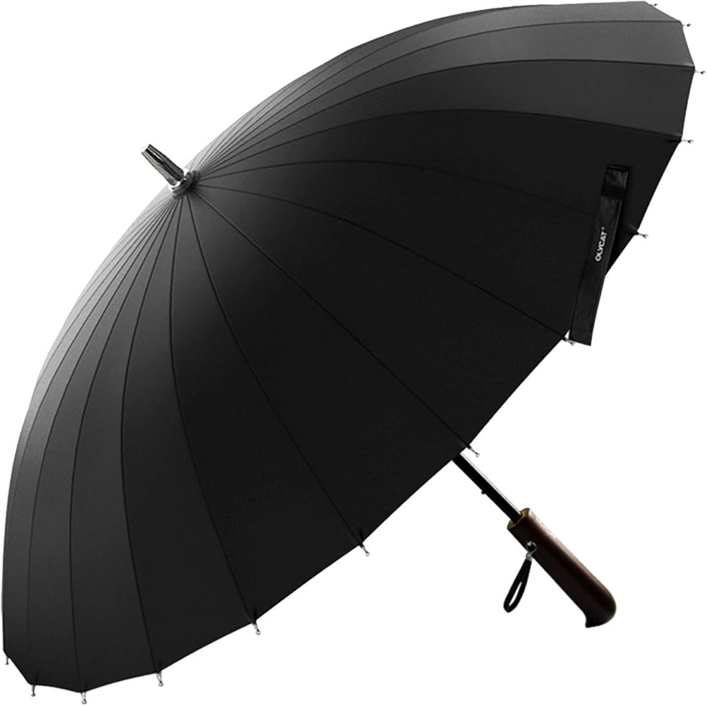 Premium Quality  24 Ribs Windproof Stick Umbrella Large Size