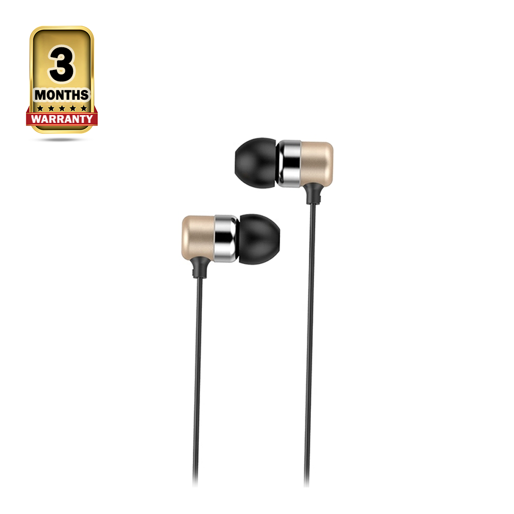 Yison G2 Flat Wire Earphone - Golden