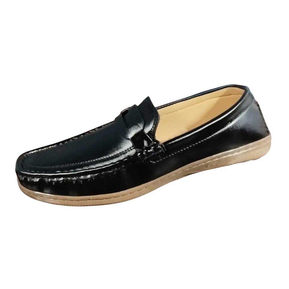 Kites PU Leather Loafer For Men - Black - 118