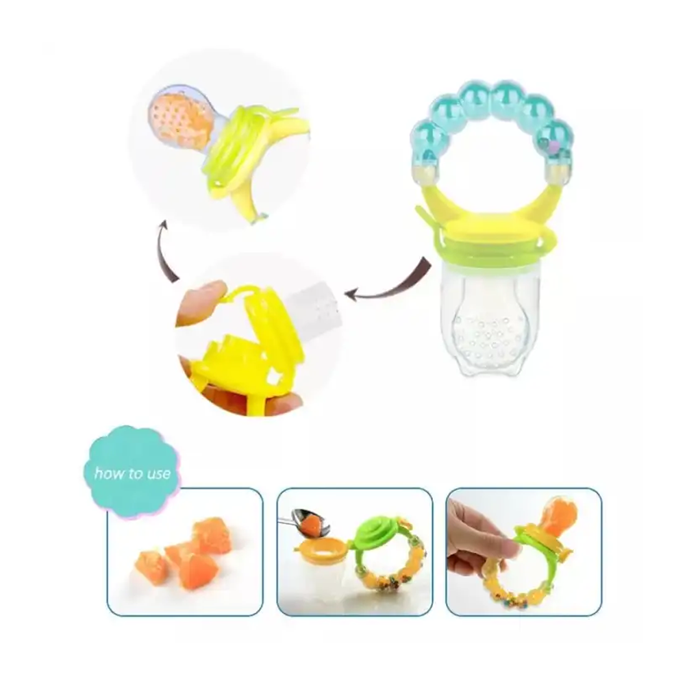 Baby Fresh Food Feeder Safety Infant Pacifiers Fresh Fruit Nibbler - Multicolor
